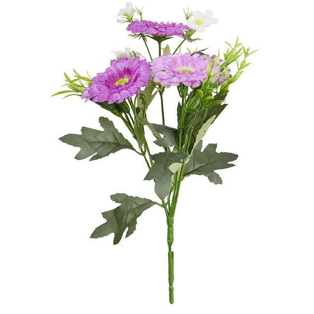 Piquet de marguerites - Fleur artificielle violet