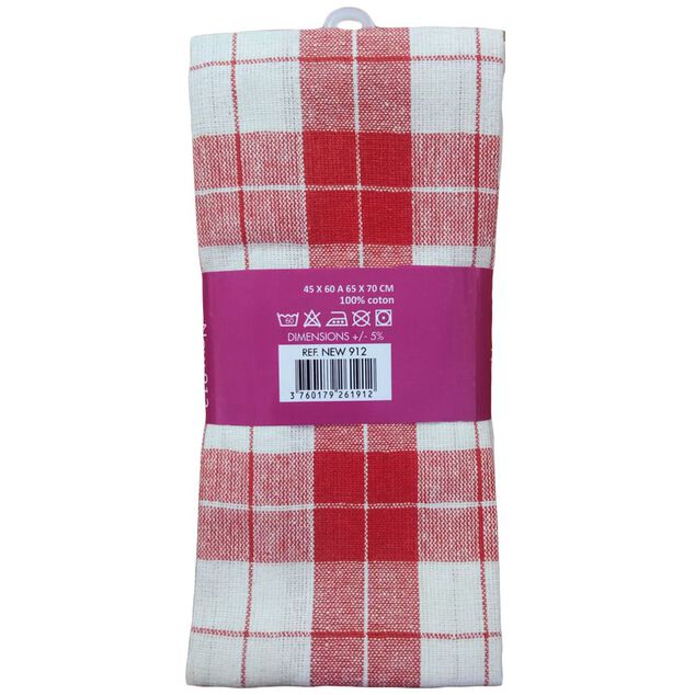 Torchon multicolore 45x65cm 100% coton x3