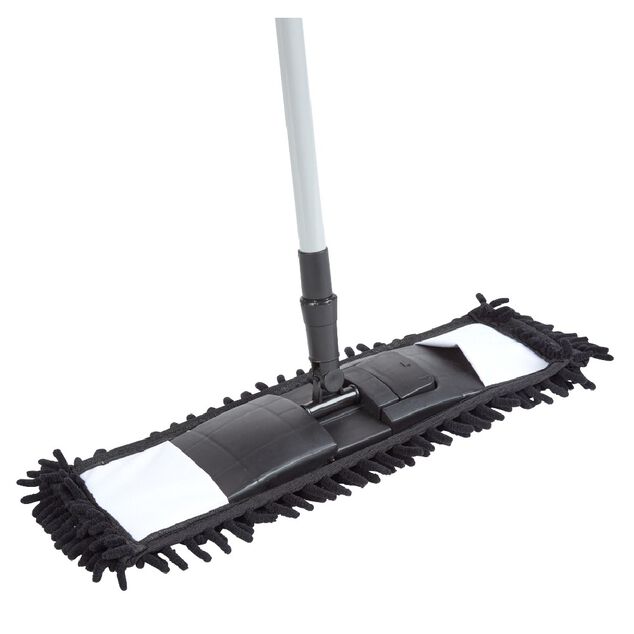 Balai plat microfibre noir