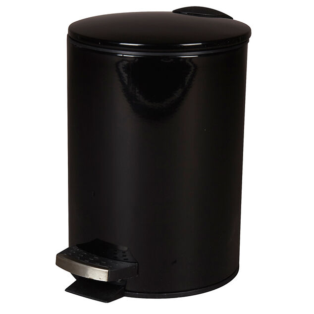 Poubelle salle de bain 3 L noire