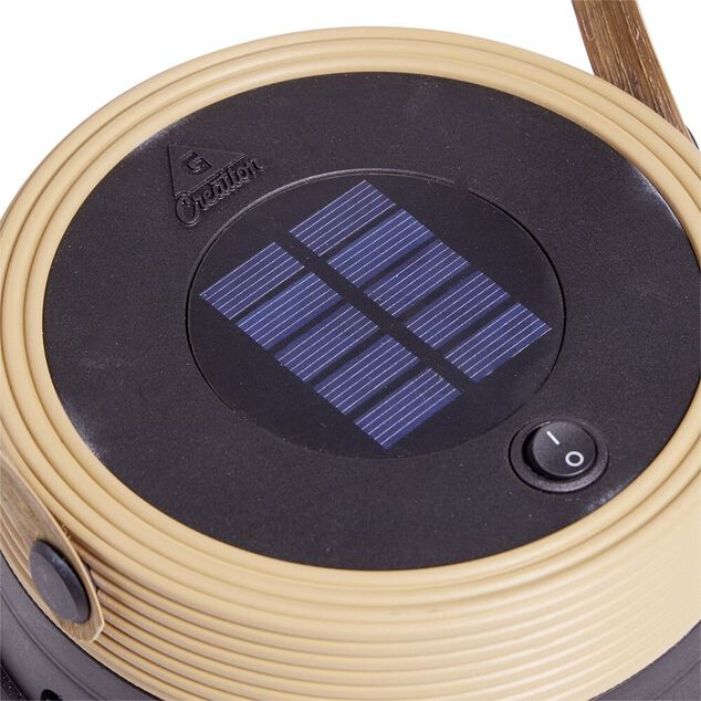 Lampe solaire antimoustique &agrave; poser ou suspendre 20m&sup2;