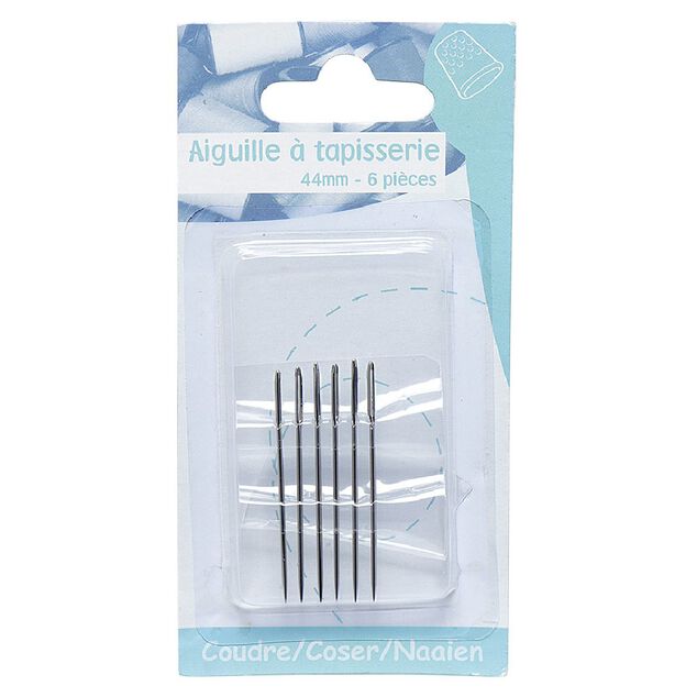 Lot de 6 aiguilles &agrave; tapisserie