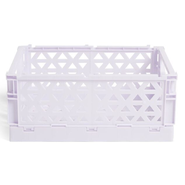 Caisse pliable violet pastel 3,4L - 24x17xH10cm