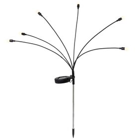 Pic bulbe effet lucioles solaire à LED blanc chaud H70cm