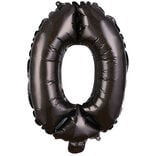 Ballon noir chiffre 0