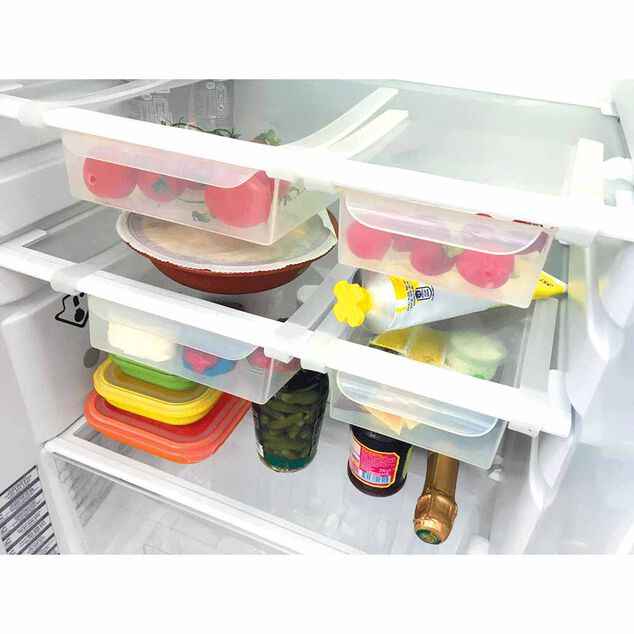 Tiroirs transparents encastrables pour réfrigérateur x4