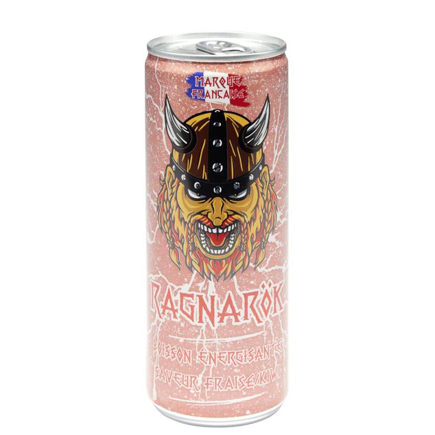 Boisson &eacute;nergisante fraise kiwi Ragnarock 250ml