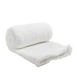 Plaid sherpa blanc L130x160cm