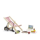 Lot de 8 accessoires "vacances" en bois pour lutin farceur L20x14x4cm
