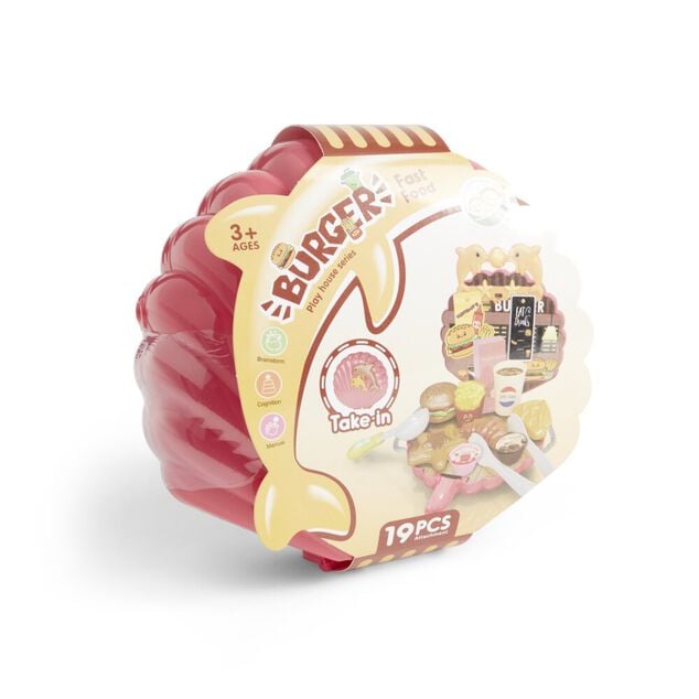 Kit de jeu burger fast food 19 pi&egrave;ces