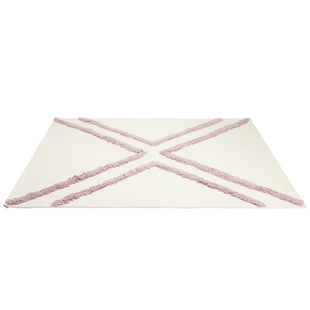 Tapis d'int&eacute;rieur polycoton motif azt&egrave;que tuft&eacute; 60x90cm (4 mod&egrave;les)