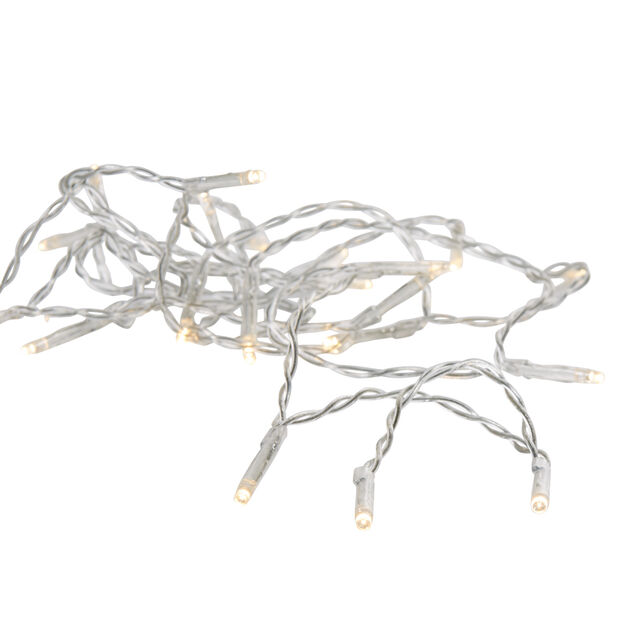 Guirlande &eacute;lectrique No&euml;l int&eacute;rieur 20 LED blanc chaud 2 m
