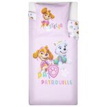 Parure de lit 1 place Pat' Patrouille Stella et Everest