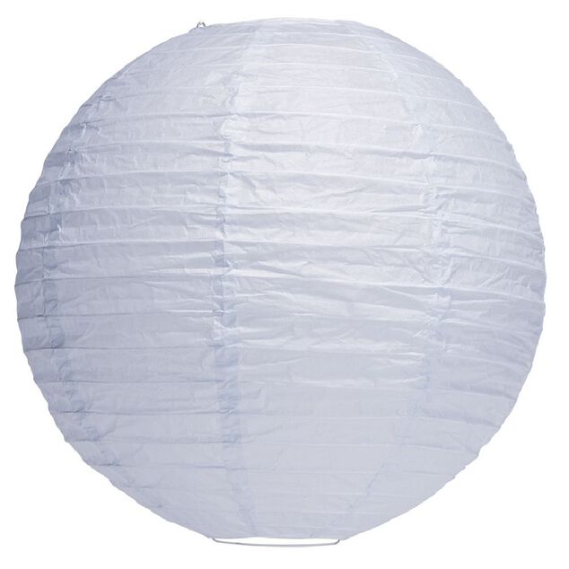 Suspension boule chinoise papier bleu - &Oslash;30xH28cm