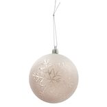 Boule de Noël transparente à paillettes