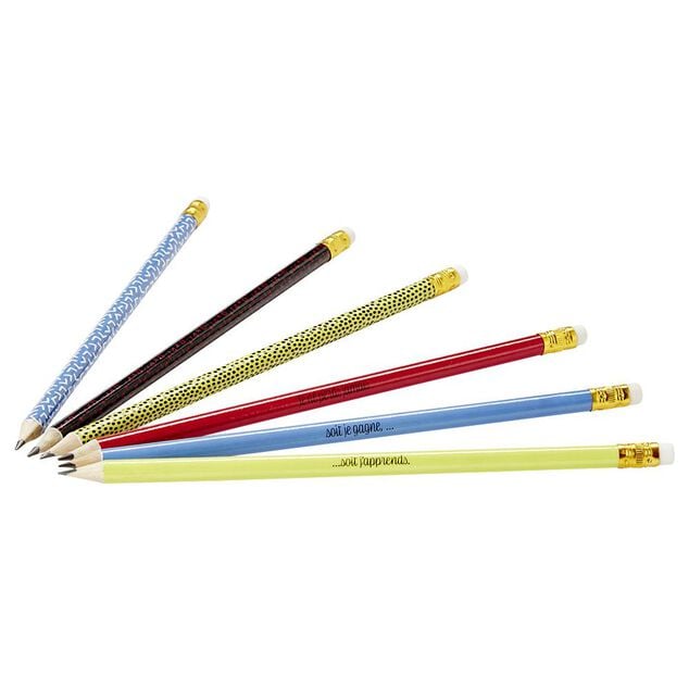 Crayons &agrave; papier x6