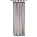 Voilage à oeillets gris foncé 140x240cm