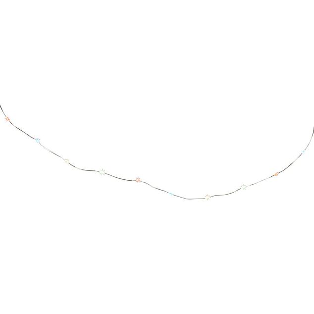 Guirlande électrique fil cuivre 20 microLED 1m d'éclairage multicolore