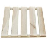 Dalle carr&eacute;e en bois naturel et vert