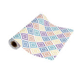 Chemin de table design losange polyester et coton 400x28cm