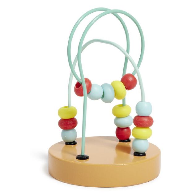 Labyrinthe &eacute;veil perles en bois