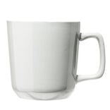 Tasse en gr&egrave;s carr&eacute;e gris avec anse &Oslash;9,4xH10cm 420ml