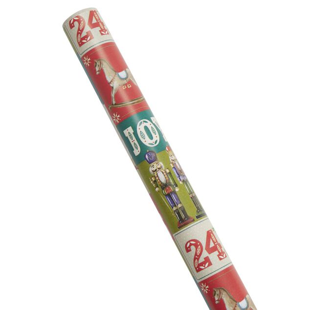 Papier cadeau No&euml;l x4 rouleau 2m (2 mod&egrave;les)