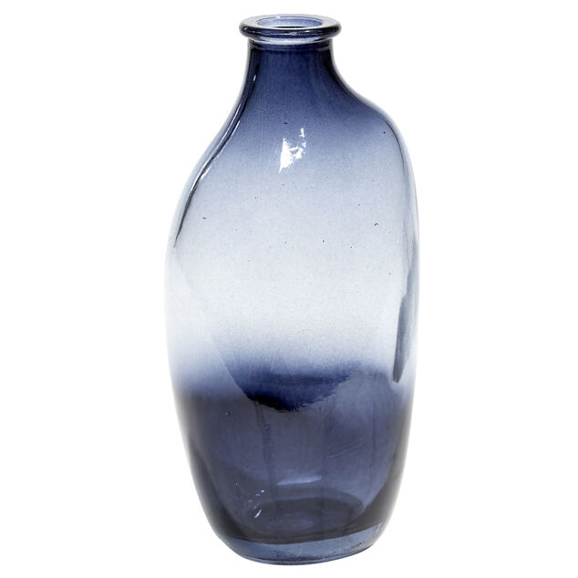 Vase en verre 4x2,5xH11cm (3 modèles)