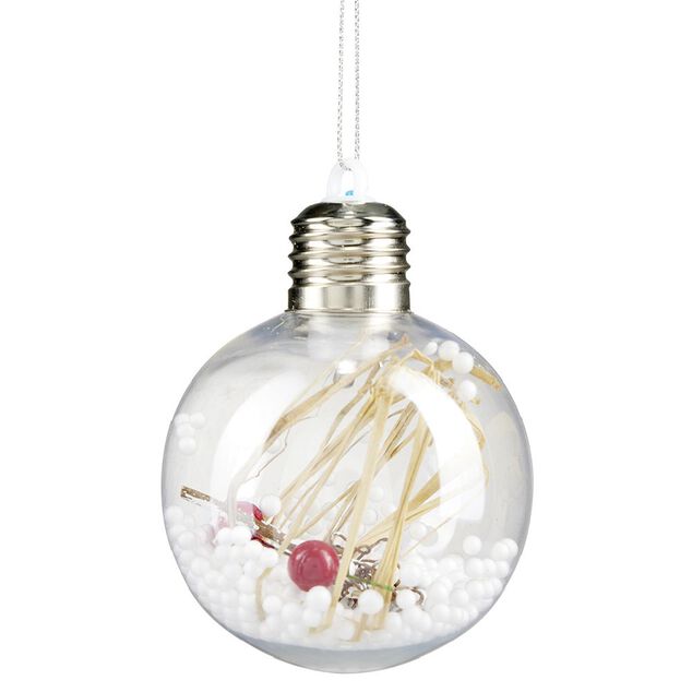 Boule lumineuse de Noël Ø8cm