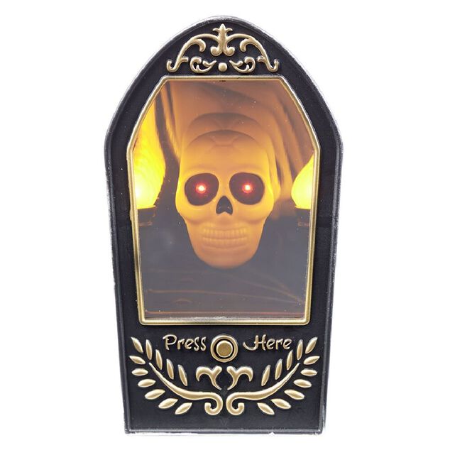 Sonnette miroir anim&eacute; Halloween