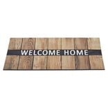 Paillasson grattant antidérapant Welcome Home effet bois 75x45 cm