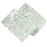 Gant de toilette x2 coton vert c&eacute;ladon