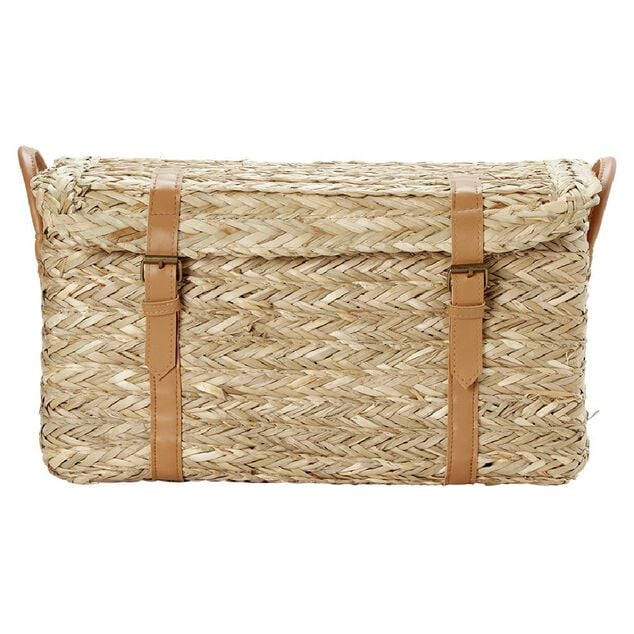 Malle en jonc 43 x 24 x H.22 cm