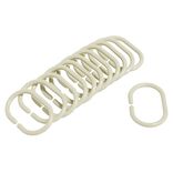 Anneau de douche forme ovale plastique vert x12