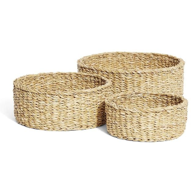 Pani&egrave;re osier ronde grand mod&egrave;le &Oslash;30xH12cm