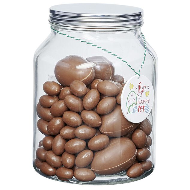 Bonbonni&egrave;re 3 L en verre et couvercle en inox