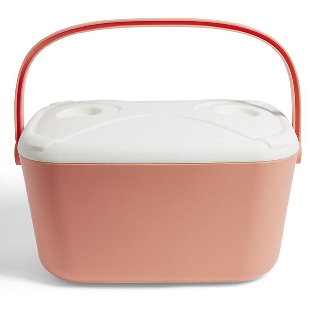 Glaci&egrave;re 20L conservation 8h plastique bleu ou corail 46x32x27cm