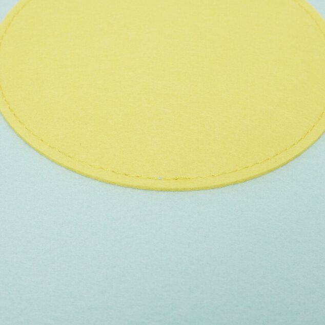 Prot&egrave;ge-po&ecirc;le x3 feutrine forme fleur &Oslash;38cm (2 mod&egrave;les)