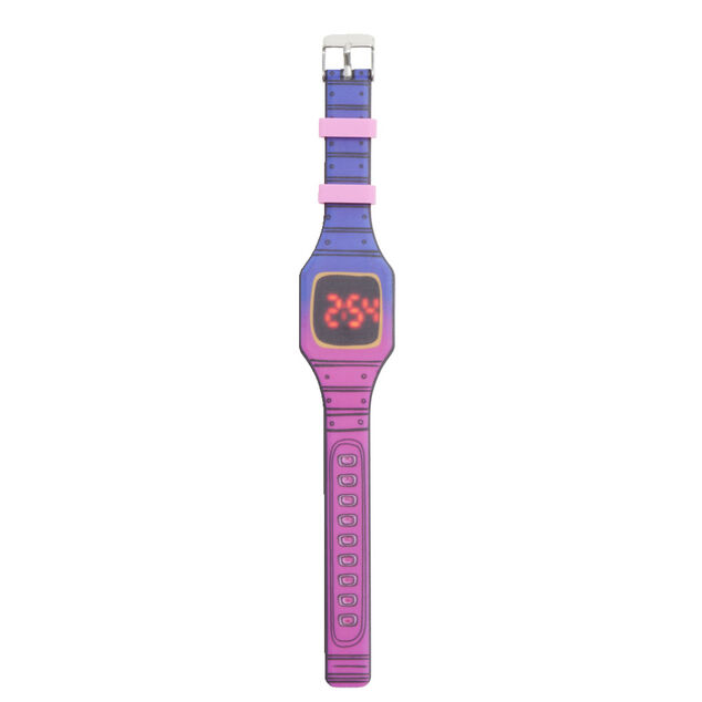 Montre unisexe digitale silicone multicolore &Oslash;5x17,5cm (2 mod&egrave;les)