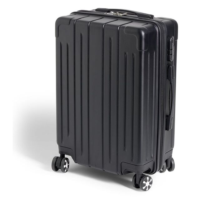Valise cabine trolley &agrave; roulettes noir 38L petit mod&egrave;le