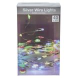 Guirlande &eacute;lectrique fil cuivre 40 microLED 2m d'&eacute;clairage multicolore