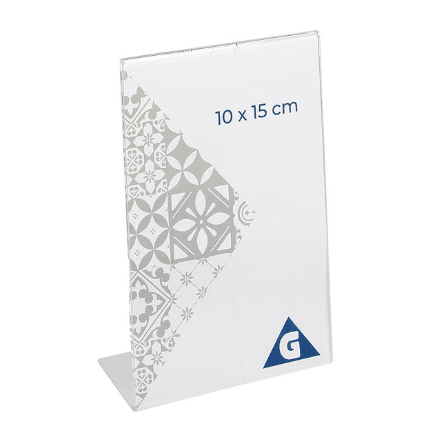 Cadre photo acrylique &agrave; poser pour photo 10x15cm