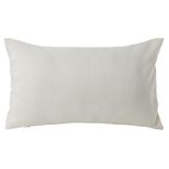 Housse de coussin polyester 30x50cm blanc