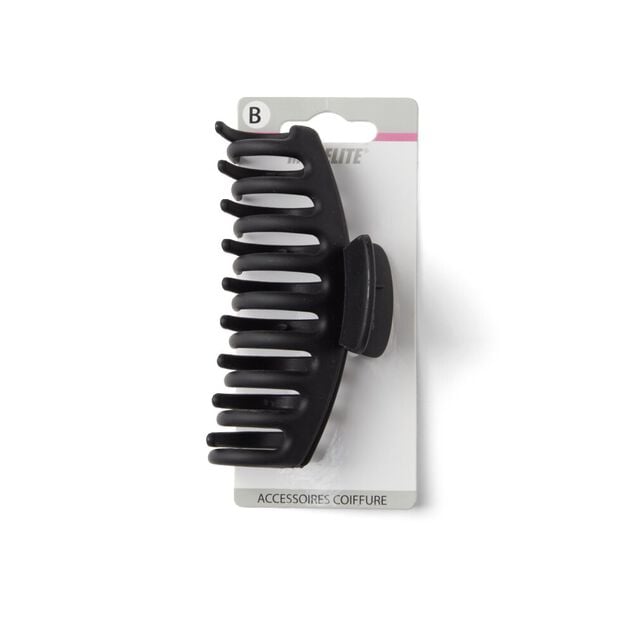 Pince cheveux crabe noir mat L11cm