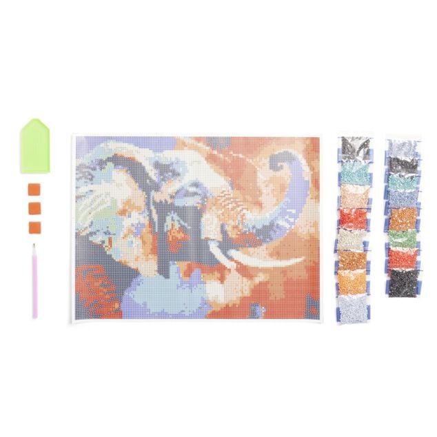 Kit cr&eacute;atif broderie diamants 30x40cm - 3 mod&egrave;les