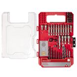 Forets et embouts en métal dans boîte plastique 57 pièces