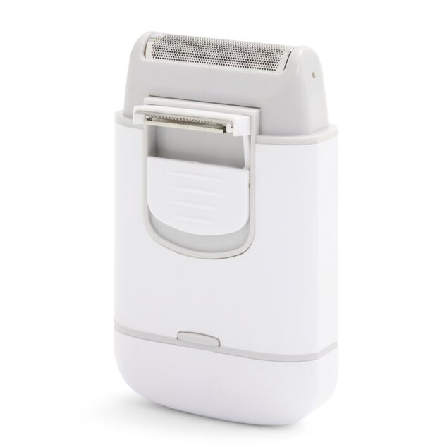 Rasoir &eacute;lectrique de poche avec brosse de nettoyage