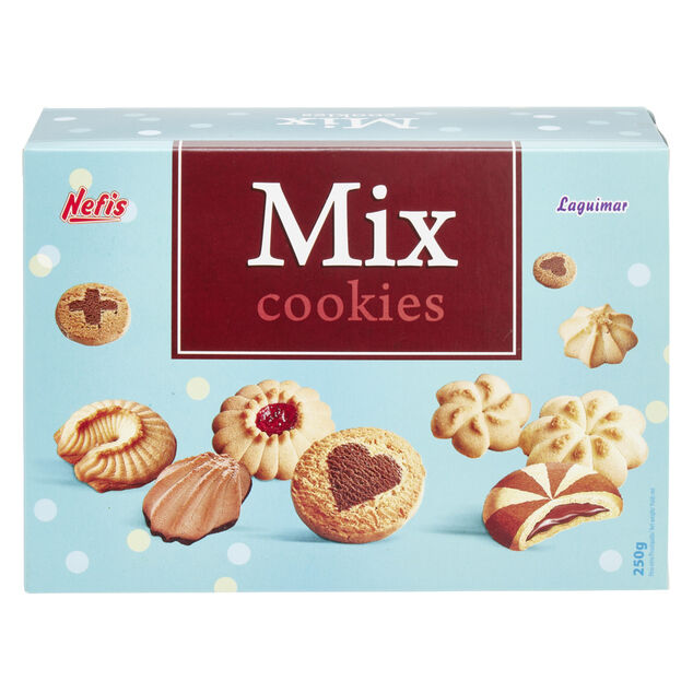 Gâteaux cookies mix boîte 250gr