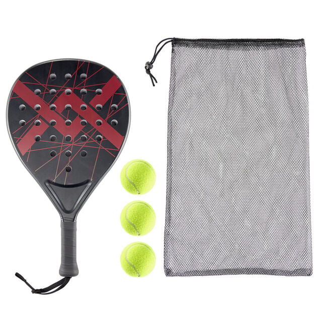 Raquette padel avec 3 balles 25,5x46cm