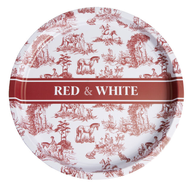 Plateau rond acier Ø35cm - 2 modèles